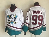 Anaheim Ducks 99 Banks White CCM Throwback Jersey,baseball caps,new era cap wholesale,wholesale hats